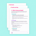 Digital product - Scoop and spell parent guide