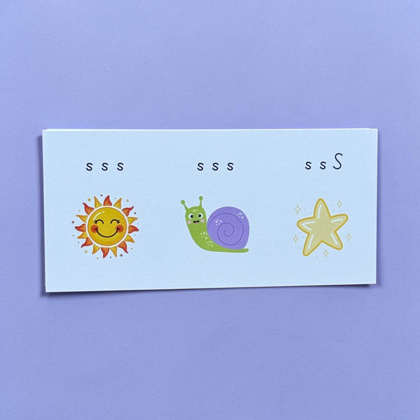 Phase 1 Phonics flashcards