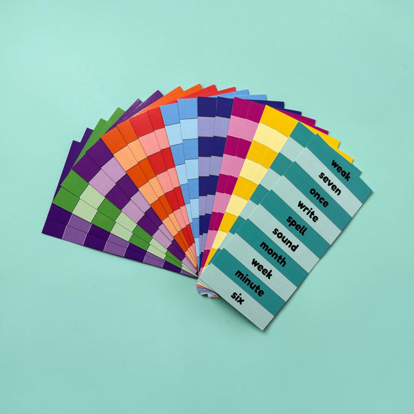 Phase 3 High-frequency word flashcards